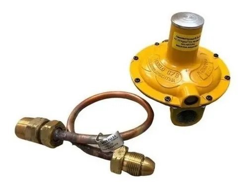 REGULADOR GAS NATURAL PAZ 12M3/H C/FLEXIBLE